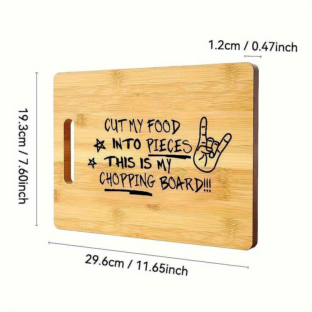 Personalized engraved bamboo cutting board gift for Mom Sister Grandma close-up detail view | BigMoetsy