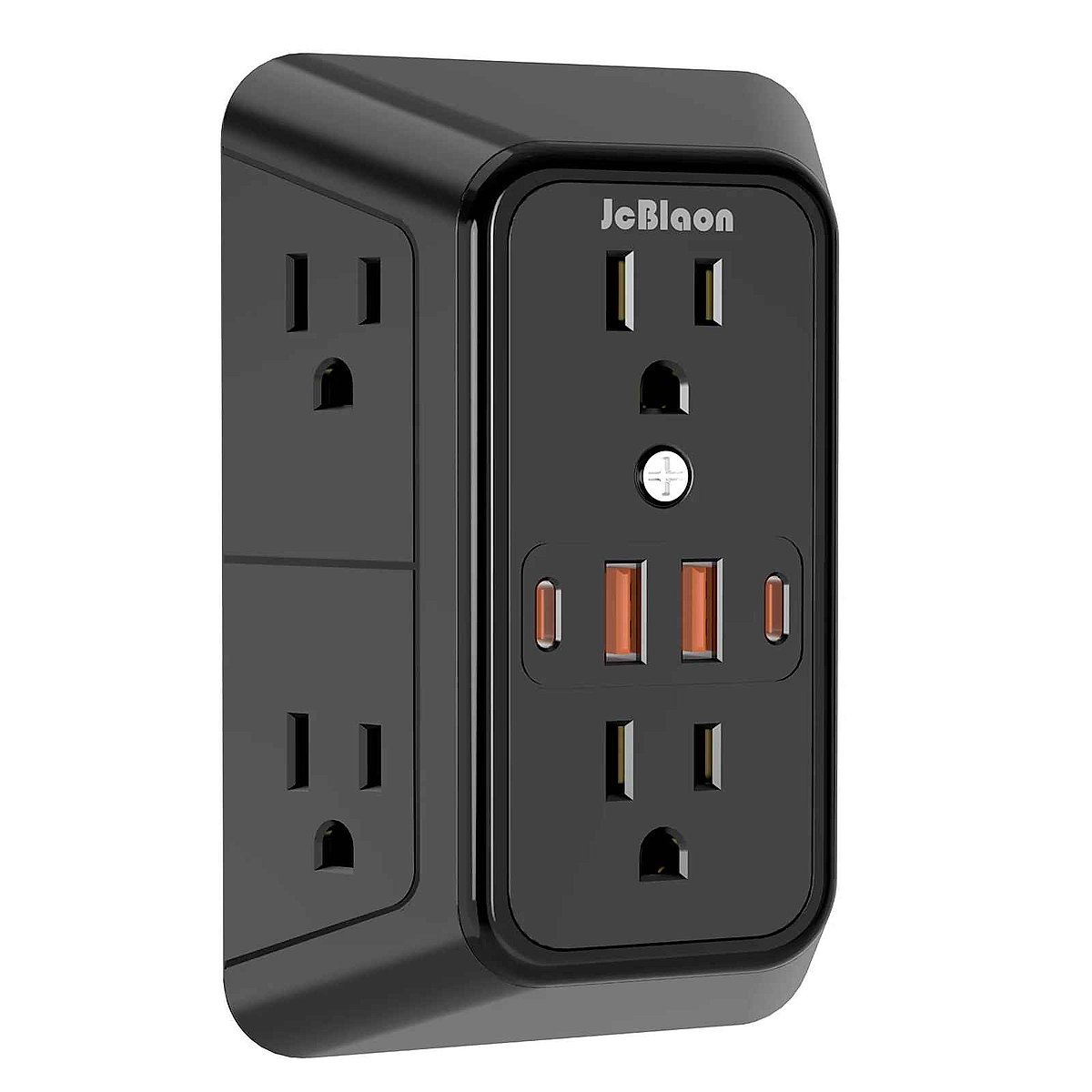6-Outlet Power Strip with USB and USB-C Quick Charge ports shown in lifestyle setting | BigMoetsy